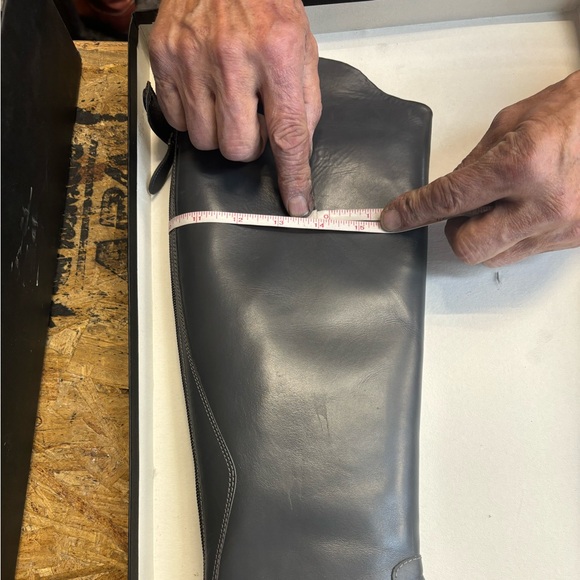 Jil Sander Leather Knee-High Riding Boots - Black - Picture 9 of 9